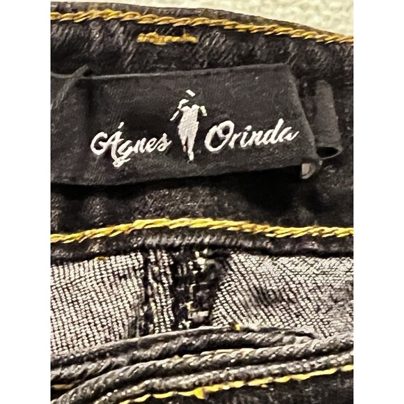 Agnes Orinda Womens Plus Size Jeans 1X Tapered Denim Color Blue - Picture 8 of 12